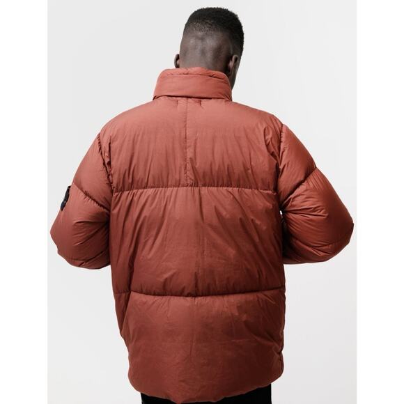 Stone Island Garment Dyed Crinkle Reps Down Jacket Dark Burgundy - 20FW - Picture 2 of 4
